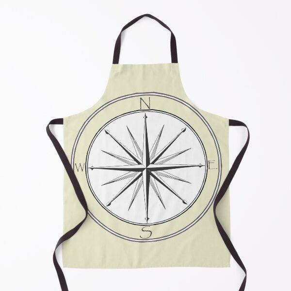 Item preview, Light Yellow Grey Black Vintage Compass designed and sold by LZenDesigns.