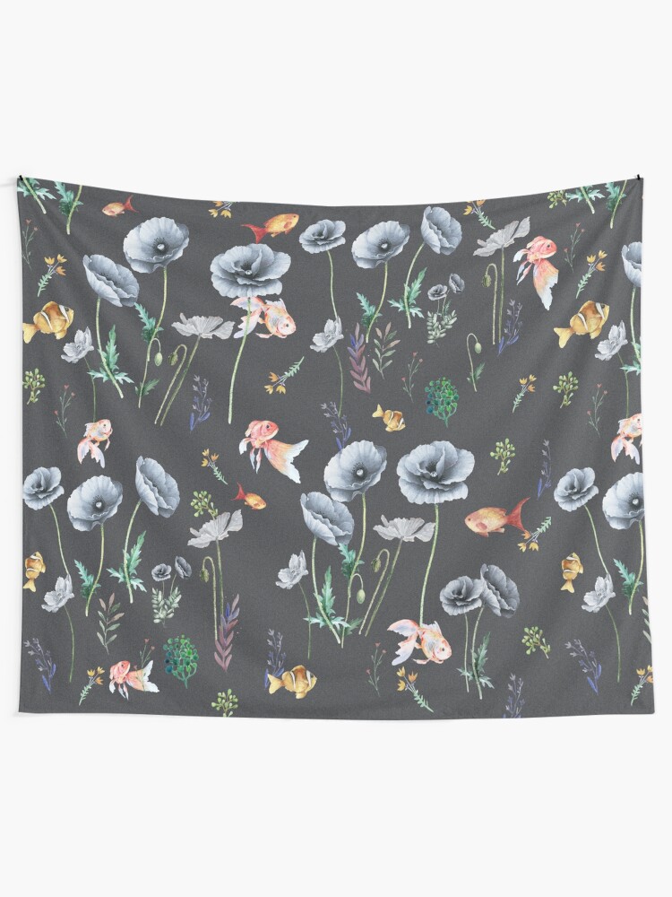 Alternate view of Fishes & Garden Tapestry