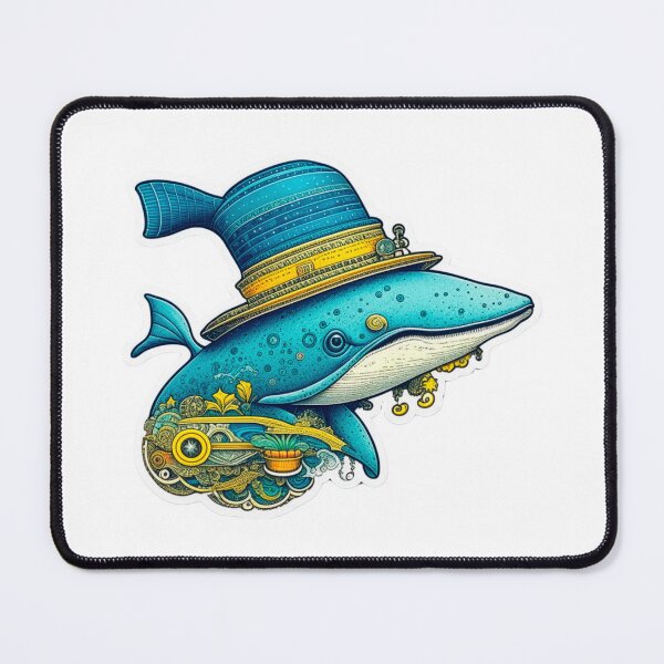 Item preview, The rococopunk Baleen whale sticker designed and sold by spoo-art.