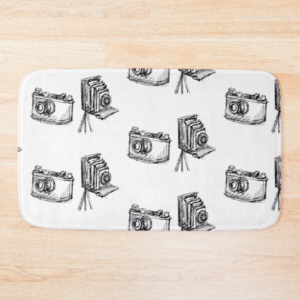 Item preview, Ink Sketch of two old analog Cameras designed and sold by colorfulglee.
