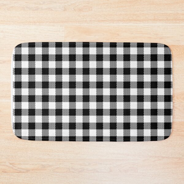 Item preview, Black and White Checkered, Retro Large Plaid Gingham Check designed and sold by Danicus666.