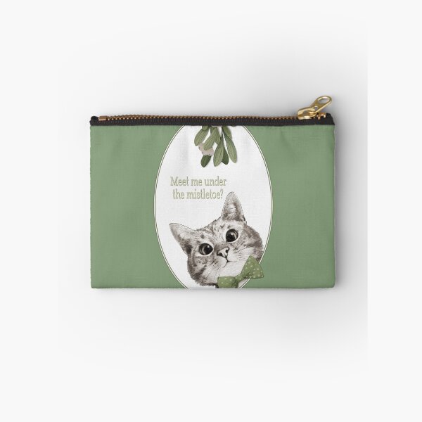 Item preview, Meet Me Under The Mistletoe Sneaky Cat designed and sold by lauragraves.