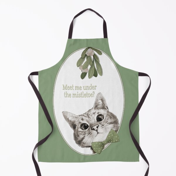 Item preview, Meet Me Under The Mistletoe Sneaky Cat designed and sold by lauragraves.