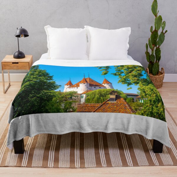 Item preview, City of Thun with Castle and Trees in a Sunny Day designed and sold by Mats Silvan.