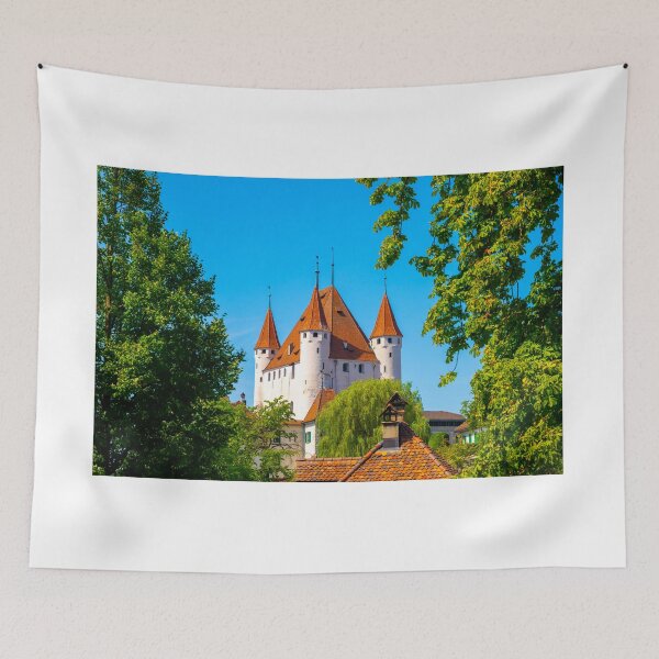 Item preview, City of Thun with Castle and Trees in a Sunny Day designed and sold by Mats Silvan.