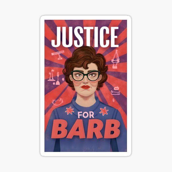 Stranger Things | Justice for Barb Sticker for Sale by Morgan-Elise