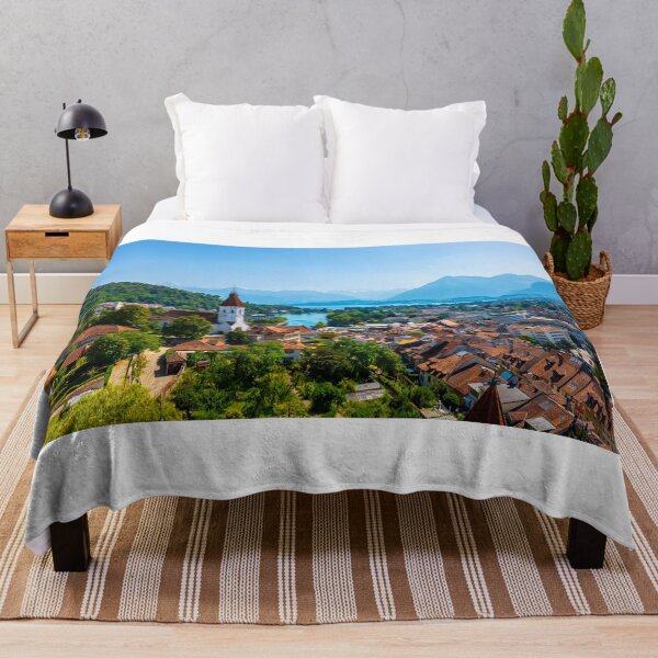 Item preview, Aerial View over City of Thun and Lake with Mountain in a Sunny Day designed and sold by Mats Silvan.