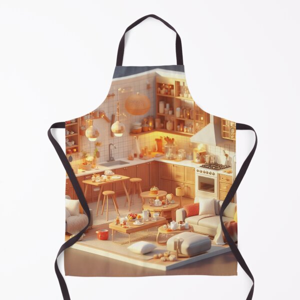 Item preview, 3d fantasy Kitchen _ warm colors designed and sold by Rabique.