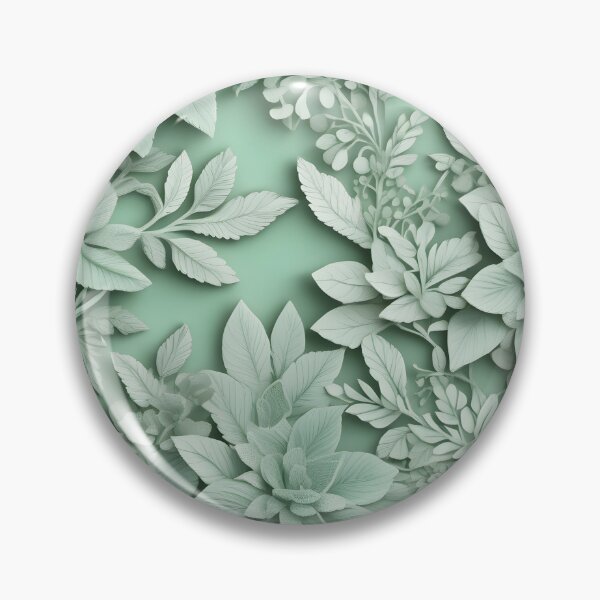 Item preview, Delicate  leaves - mint green natural garden. designed and sold by My-fake-places.