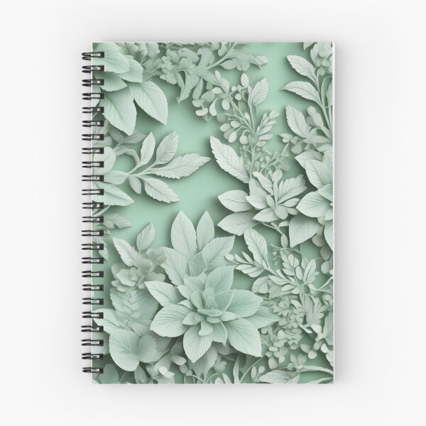 Item preview, Delicate leaves - mint green natural garden. designed and sold by My-fake-places.