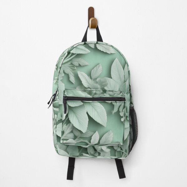 Item preview, Delicate leaves - mint green natural garden. designed and sold by My-fake-places.