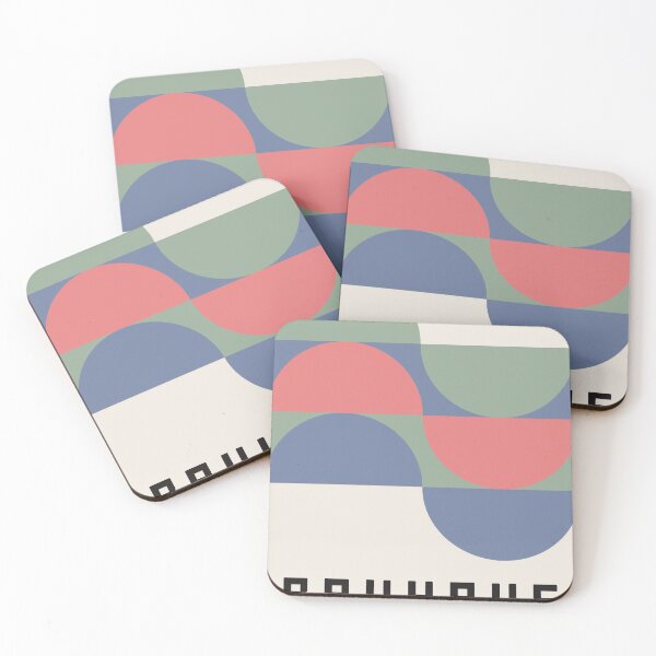 Item preview, Bauhaus Exhibition wave Print, Bauhaus Wall Art pastel color, Bauhaus Exhibition remake, Bauhaus inspired decor designed and sold by re-make-.