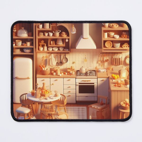 Item preview, 3d fantasy Kitchen _ warm colors designed and sold by Rabique.