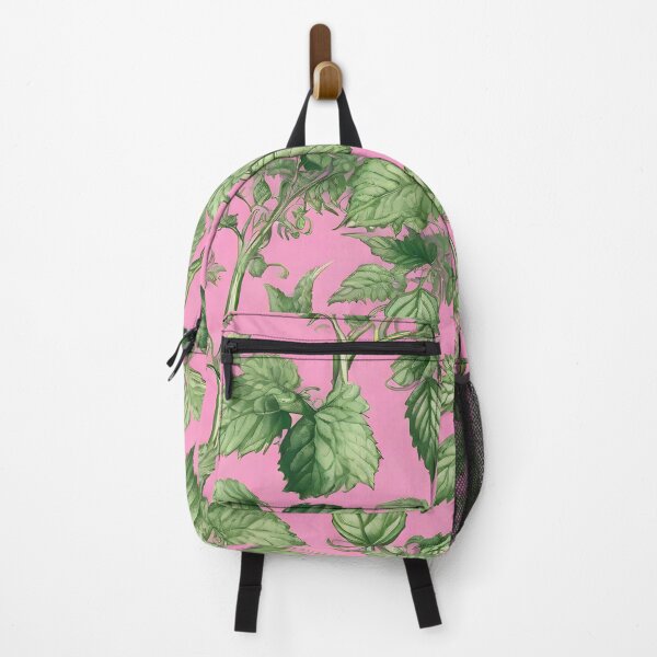 Item preview, Delicate nettle leaves - mint green and Glamor Pink designed and sold by My-fake-places.