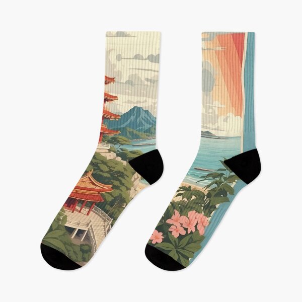 Item preview, Okinawa Vintage Retro Travel Art designed and sold by Ceemko's Vintage Corner.