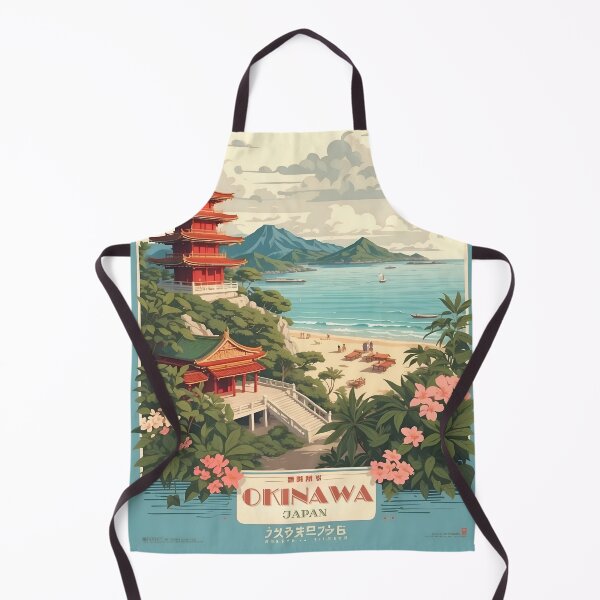 Item preview, Okinawa Vintage Retro Travel Art designed and sold by Ceemko's Vintage Corner.