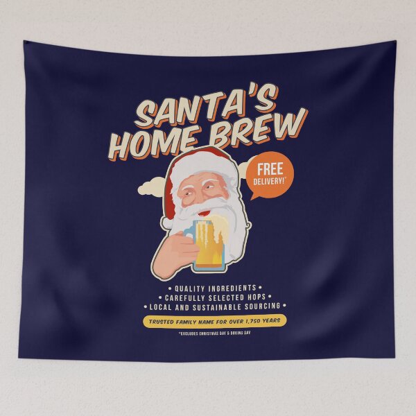 Item preview, Santa's Christmas Homebrew funny xmas designed and sold by messy-nessie.