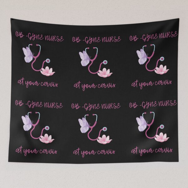 Item preview, OB gyn nurse  at your cervix-Nurse sticker designed and sold by medoutfits.