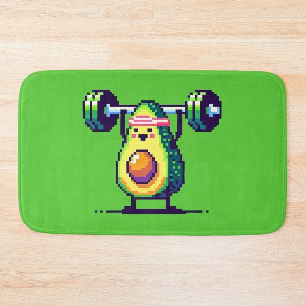 Item preview, Avocardio Workout Quirky 8bit Fitness Avocado designed and sold by PixelPunkster.