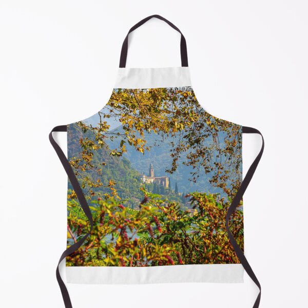 Item preview, Church with Trees Branches on the Mountain Side and Lake Lugano in Morcote designed and sold by Mats Silvan.