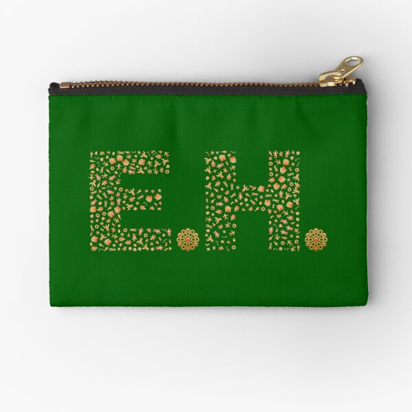 Item preview, EH, E.H., E H, initials, letters, names, Christmas, Gingerbread, Green pattern Xmas designed and sold by Cerulean-Shop.