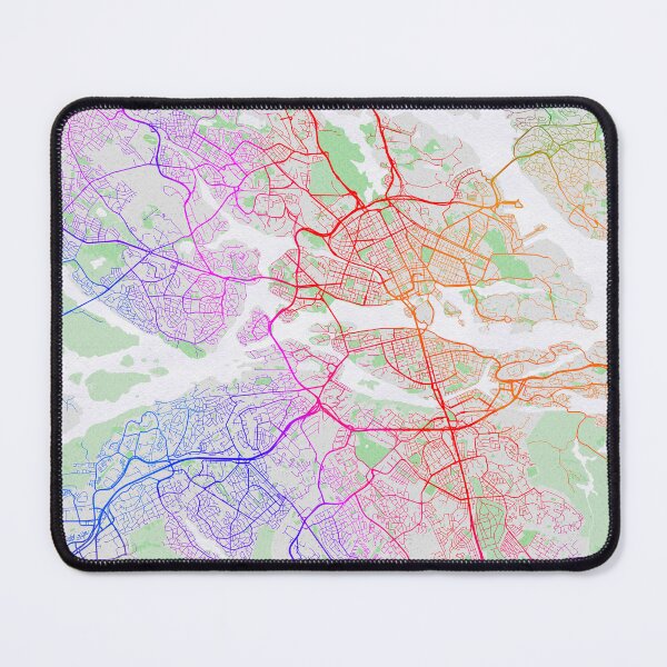 Item preview, Stockholm City map of Sweden - Colorful designed and sold by deMAP.