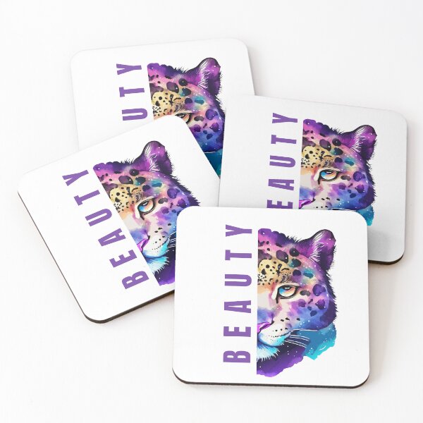Item preview, Leopard Image with 'Beauty' designed and sold by MusesWhispers.