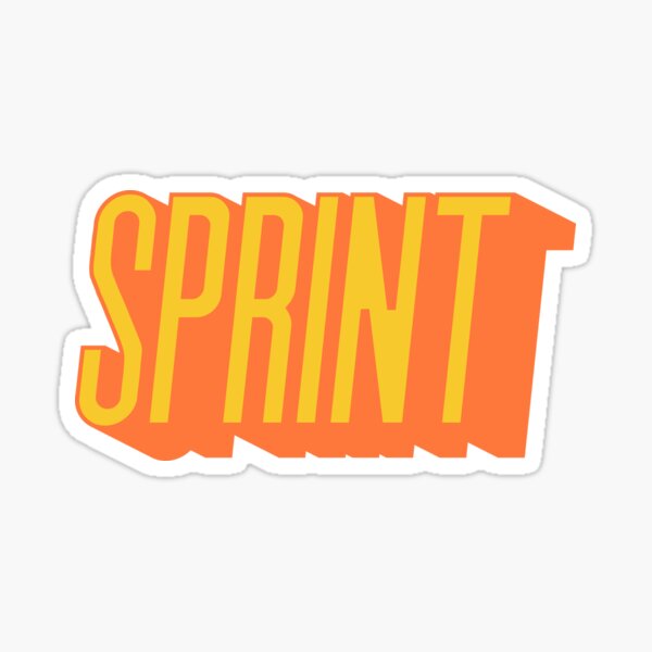 Item preview, Sprint - UX Designer | Product Designer | UI Designer Stickers designed and sold by PoshPixel.