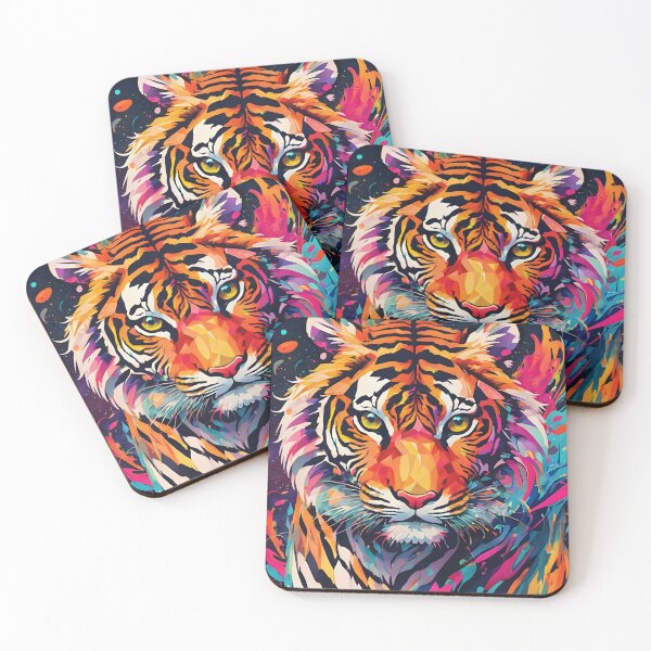 Item preview, Colourful Abstract Tiger designed and sold by Project-Zen.