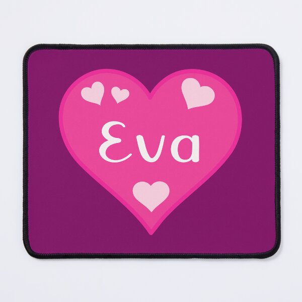 Item preview, Eva Name Pink Heart  designed and sold by Jeallan Designs.