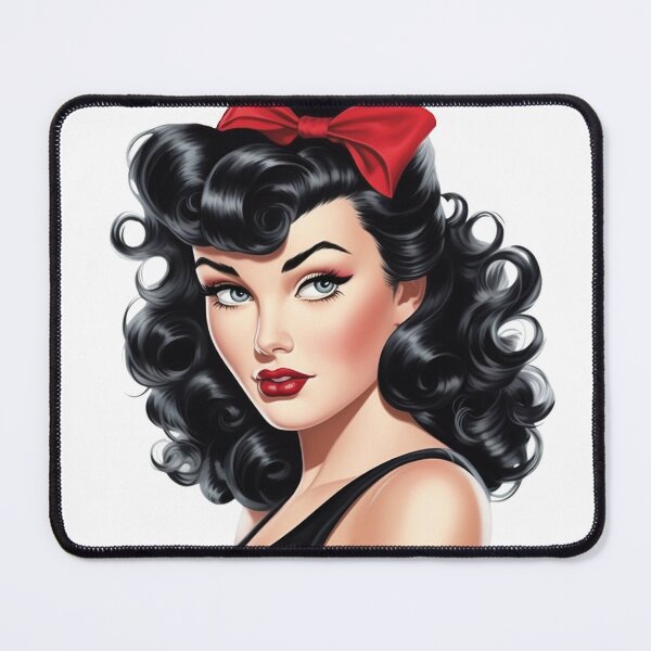Item preview, Bettie Page style 50's pinup designed and sold by Alyn8.