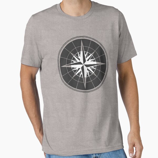 Item preview, Gray, White, Black Star Compass designed and sold by LZenDesigns.