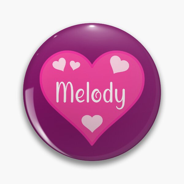 Item preview, Melody Name Pink Heart  designed and sold by Jeallan Designs.