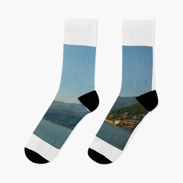 Item preview, Lake and Mountain View over Morcote in a Sunny Summer Day on Lake Lugano in Morcote designed and sold by Mats Silvan.
