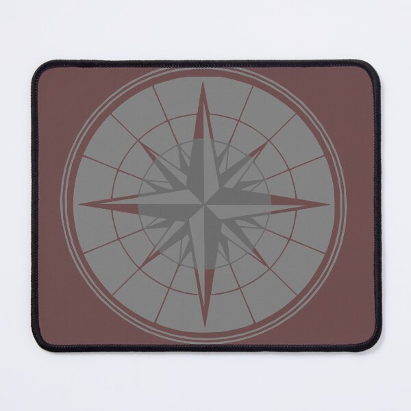 Item preview, Gray and Brown Star Compass designed and sold by LZenDesigns.