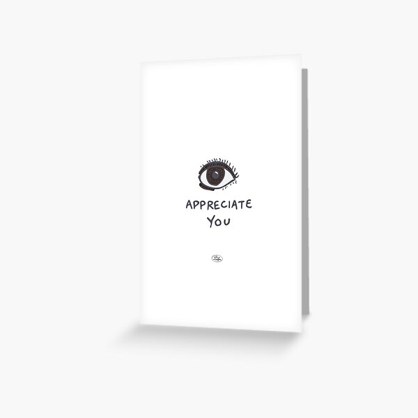 Item preview, Eye appreciate you - punny encouragements (dark brown) designed and sold by Pxycrafts.