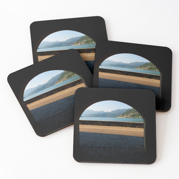 Item preview, Old Beautiful Street Tunnel with Arch and with Lake Lugano and Mountain View over Morcote designed and sold by Mats Silvan.