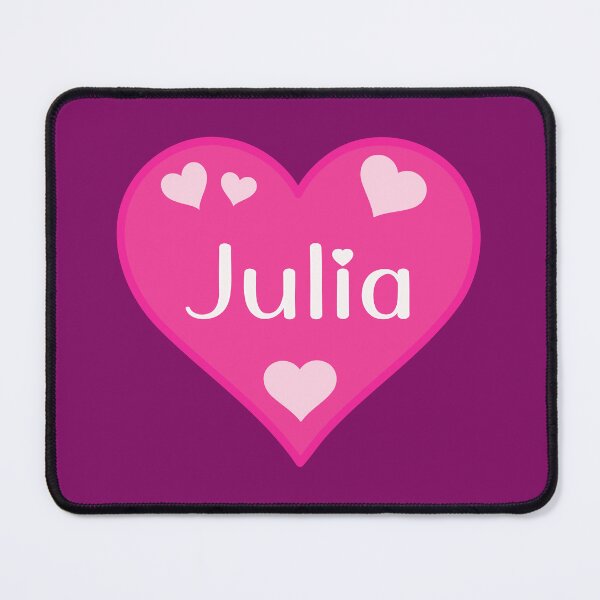 Item preview, Julia Name Pink Heart  designed and sold by Jeallan Designs.