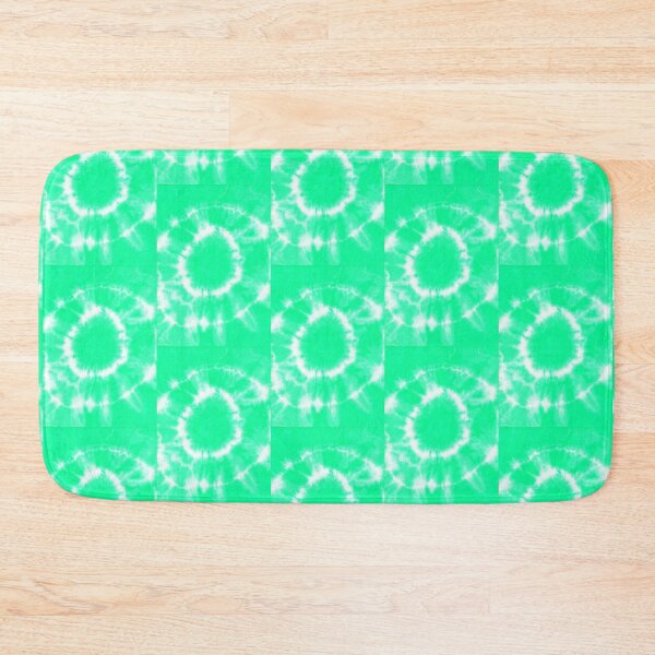 Item preview, Hippie Boho green white abstract shibori circles pattern designed and sold by colorfulglee.