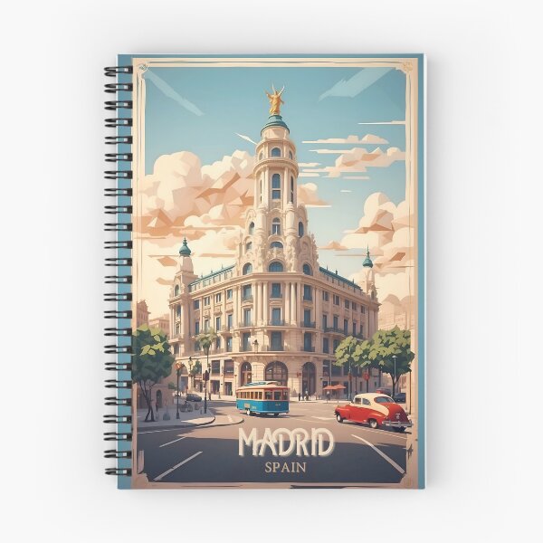 Item preview, Arte de viaje retro vintage de Madrid designed and sold by Ceemko's Vintage Corner.