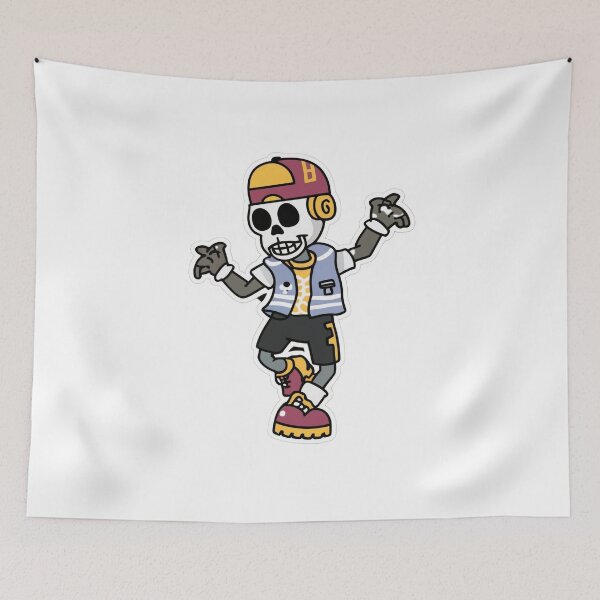 Item preview, Dancing skeleton rapper designed and sold by Thompika.