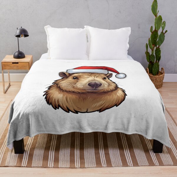 Item preview, Christmas Capybara | Sticker, Mug designed and sold by NicolasGlowArt.