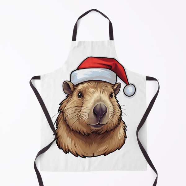 Item preview, Christmas Capybara | Sticker, Mug designed and sold by NicolasGlowArt.