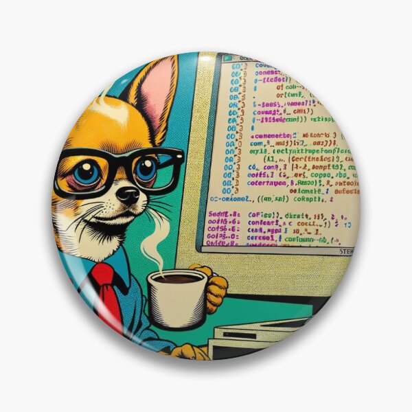 Artikelvorschau, Java Junkie: Die Chihuahua Coder Chronicles entworfen und verkauft von DataDrawnDoodle.