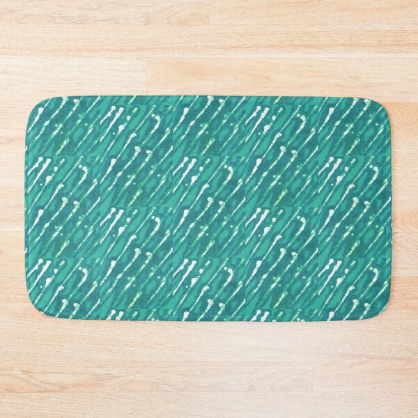 Item preview, blue white abstract batik pattern slant lines designed and sold by colorfulglee.