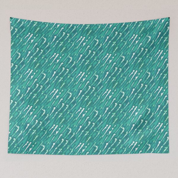 Artikelvorschau, Blau-weiße abstrakte Batikmuster mit schrägen Linien entworfen und verkauft von colorfulglee.