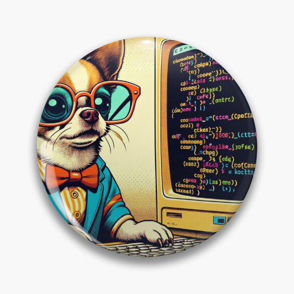 Item preview, Espresso Express: A Chihuahua's Code Odyssey designed and sold by DataDrawnDoodle.