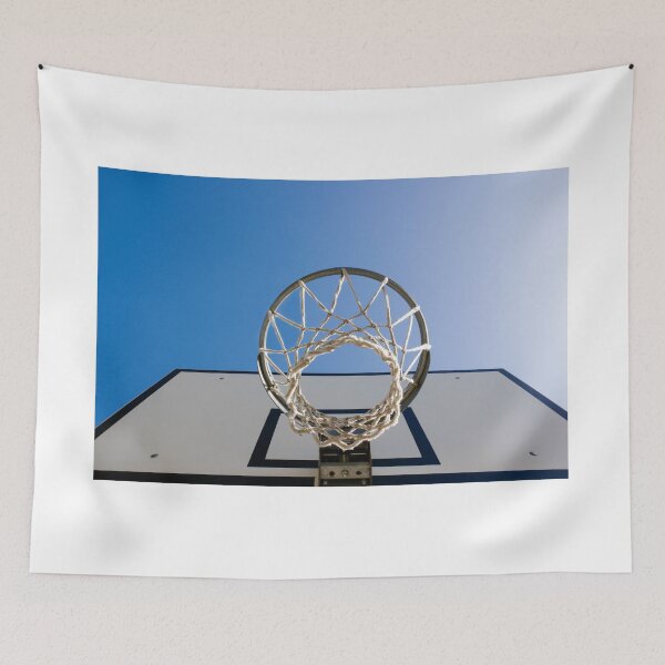 Item preview, Basketball Hoop Against Blue Clear Sky with Sunlight designed and sold by Mats Silvan.