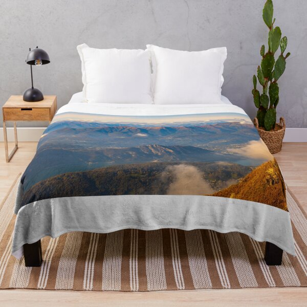 Item preview, Beautiful Mountainscape with Clouds and Lake Lugano and City of Lugano designed and sold by Mats Silvan.