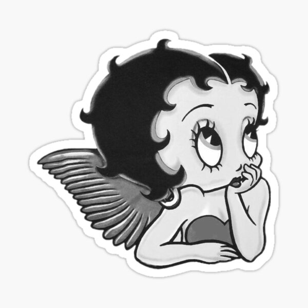 Item preview, B_amp_W Betty Boop designed and sold by KosmikByKelsey.
